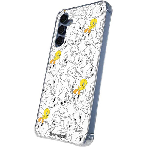 Looney Tunes Tweety Super Sized Pattern Galaxy A35 5G Clear Case